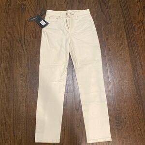Cream rag and bone jeans